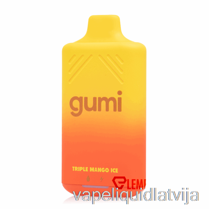 Gumi Bar 8000 Vienreizējās Lietošanas Trīskāršā Mango Ledus Vape šķidrums